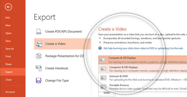 can you export files to mp4 using powerpoint 2013 for the mac